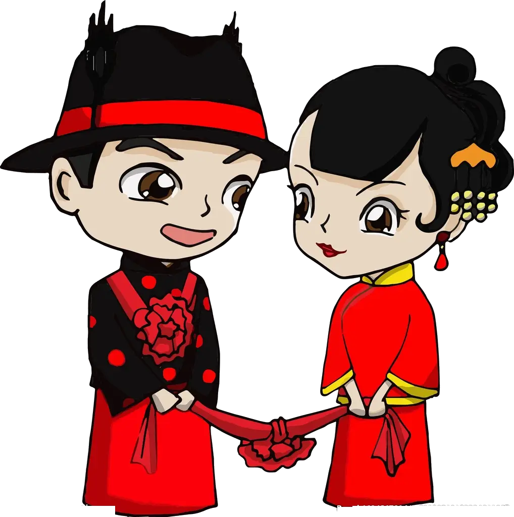 Couple in Traditional Wedding Attire