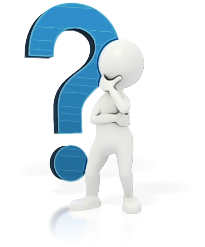 3D Illustration of a Person with a Question Mark