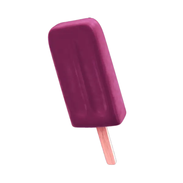 Delicious Purple Popsicle Illustration