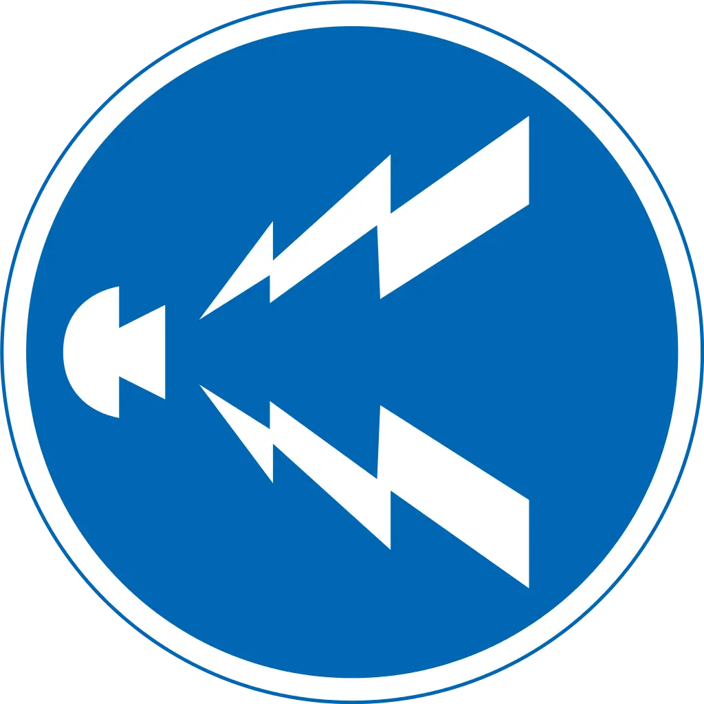 Sound Warning Sign Illustration