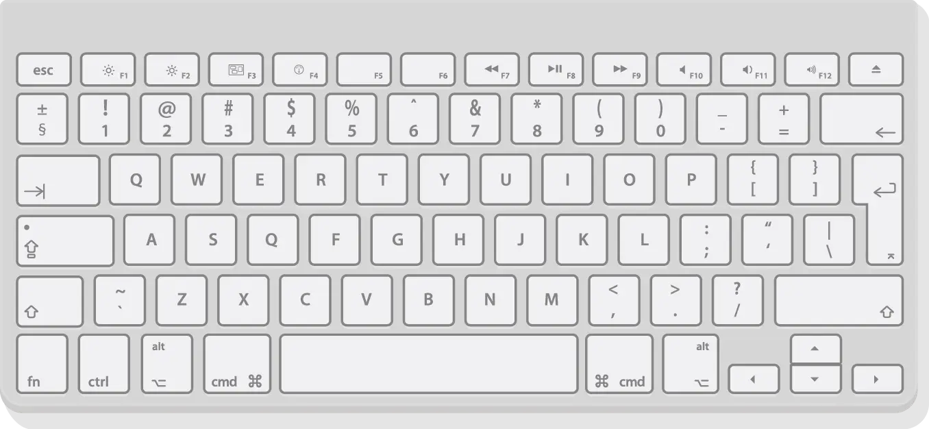White Computer Keyboard