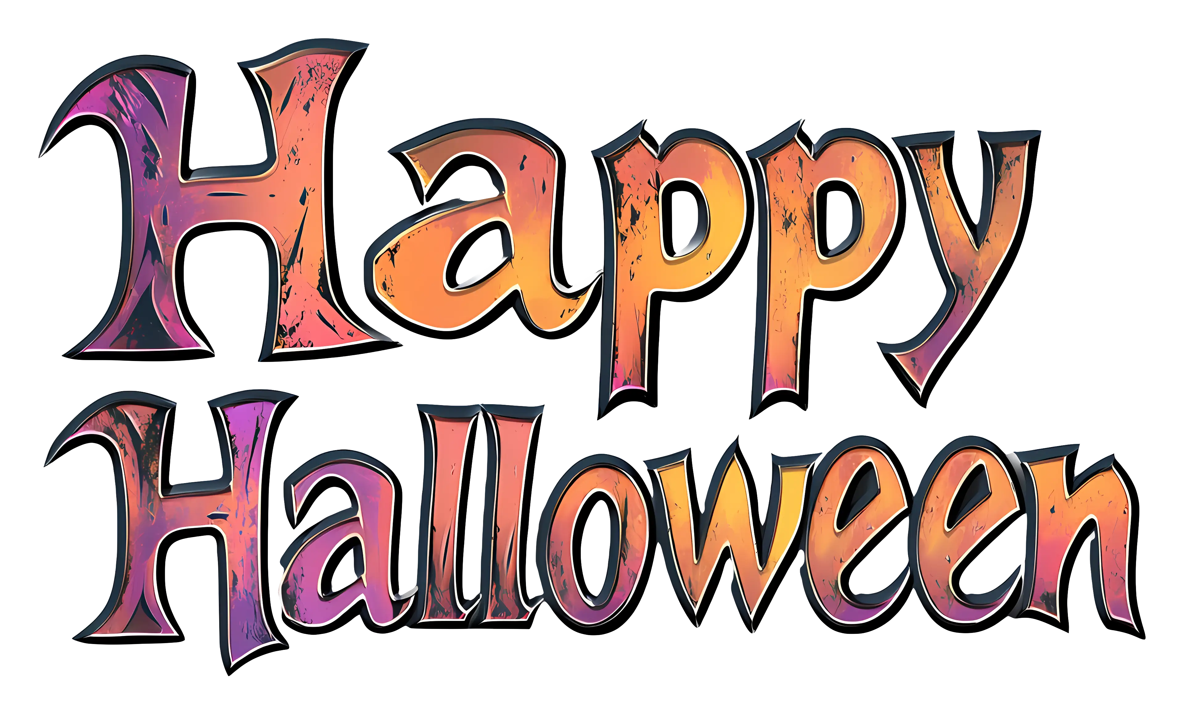 Happy Halloween text