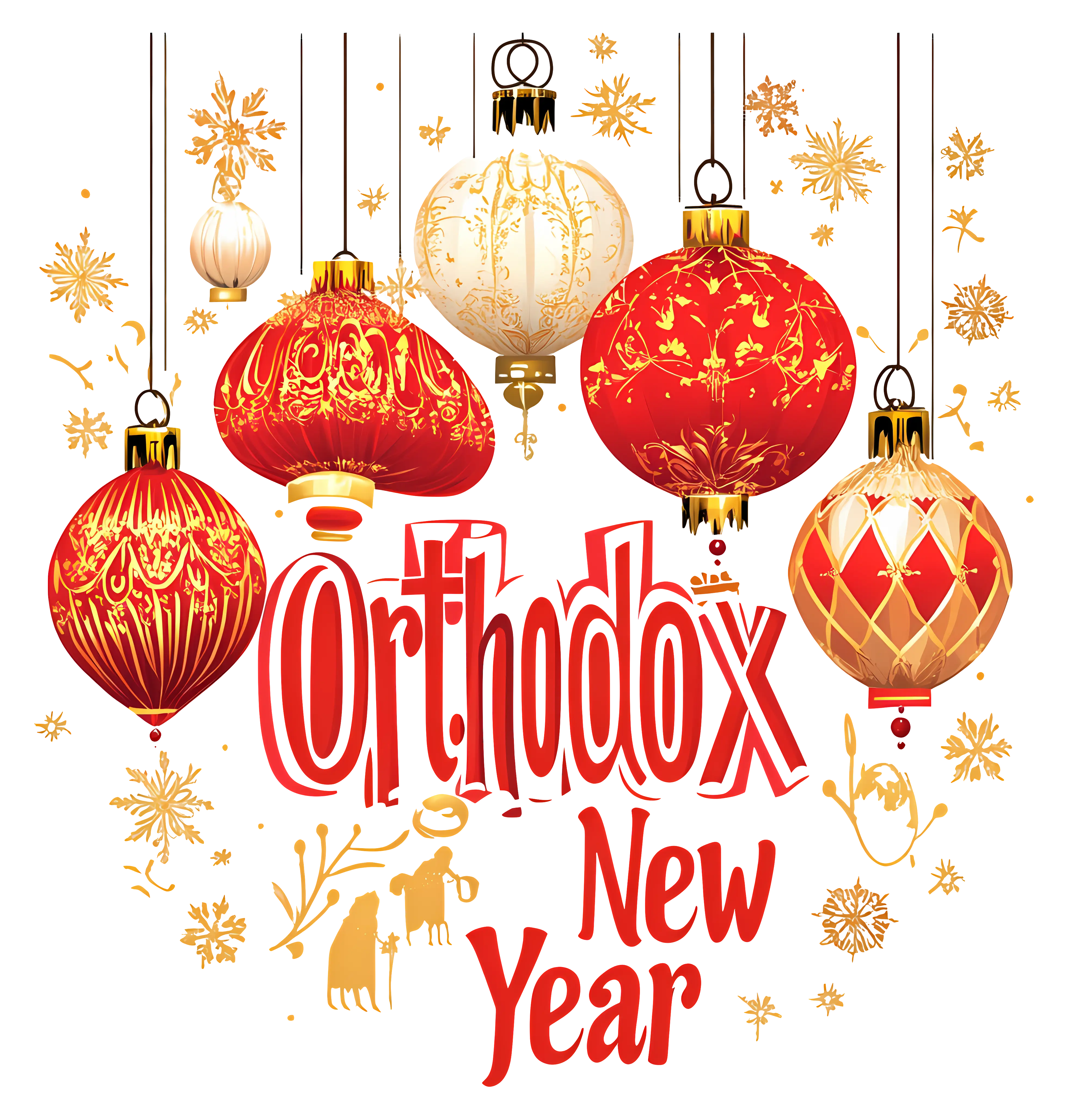 Ornaments for Orthodox New Year