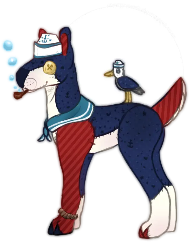 Cute Sailor Dog Character