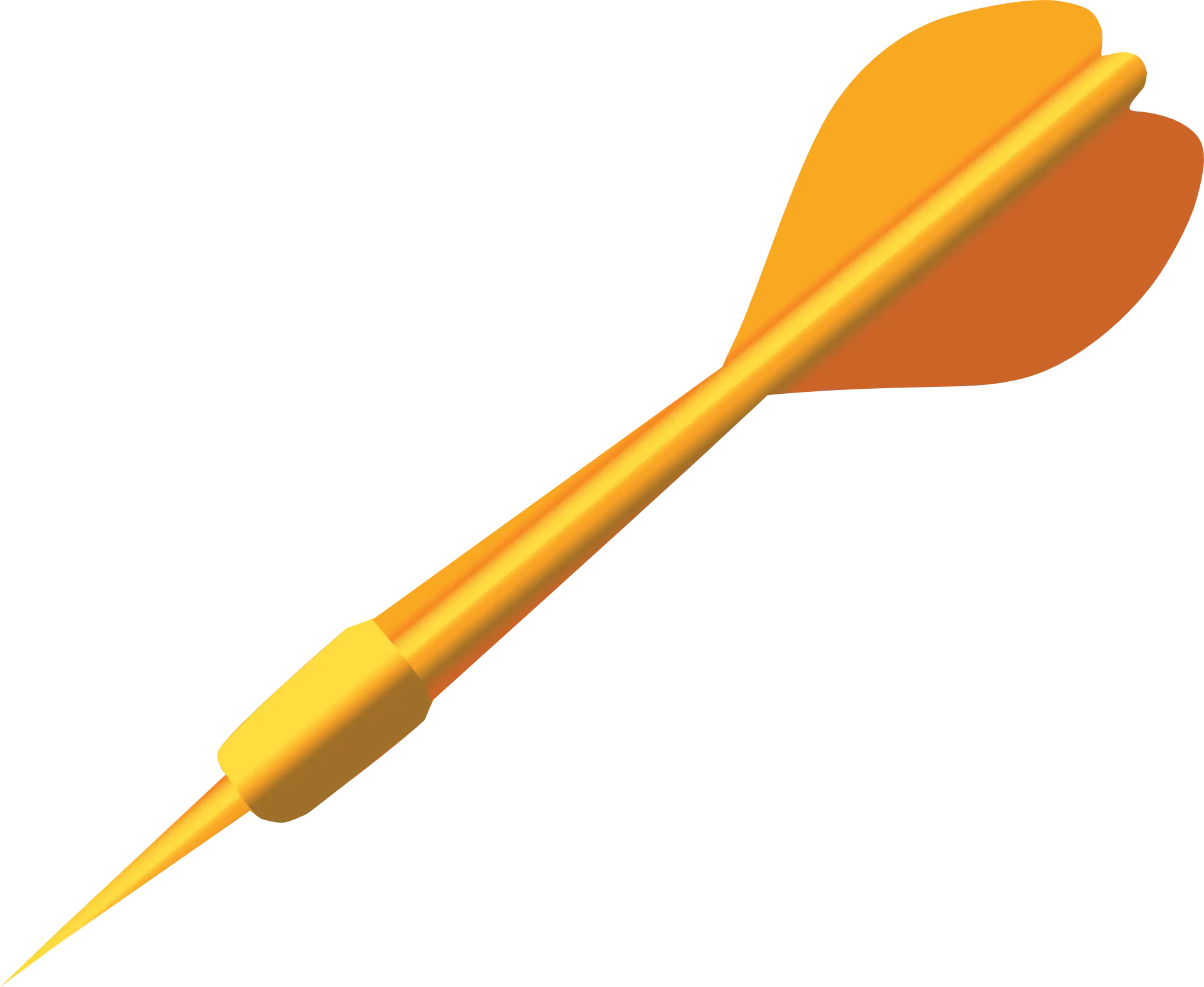 Yellow and Orange Dart Illustration