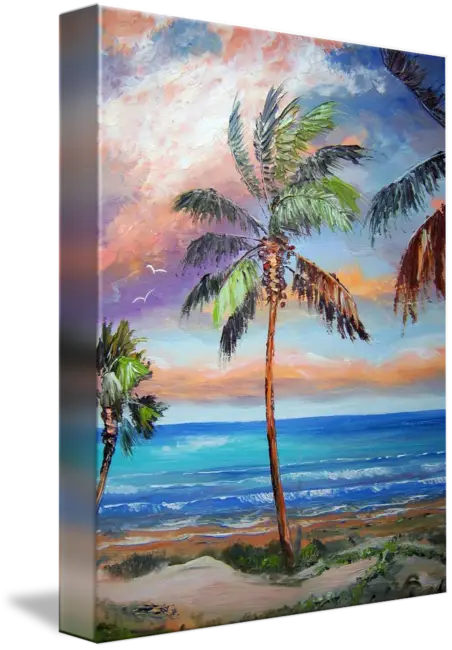 Tropical Beach Landscape Art