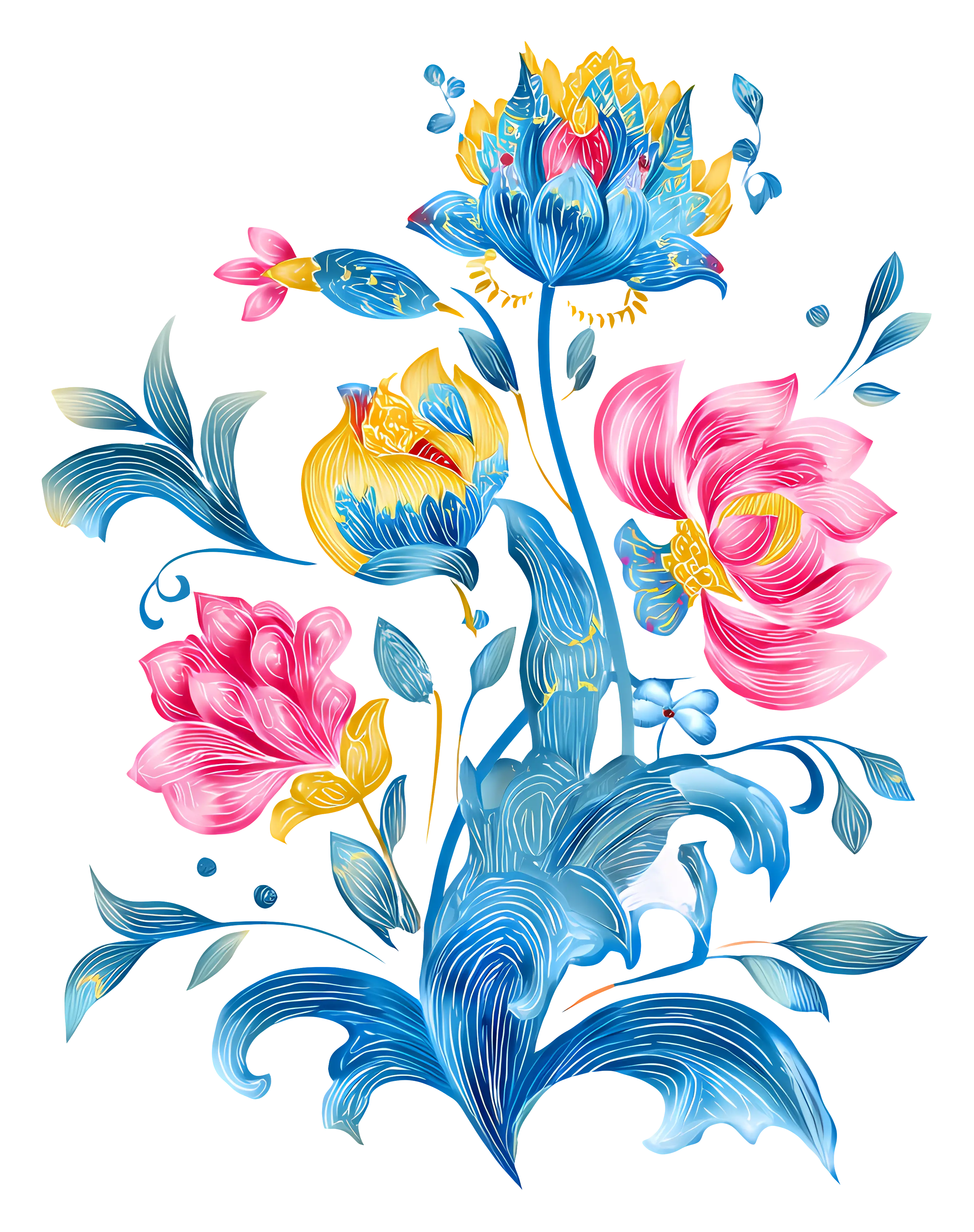 Vibrant Colorful Flowers