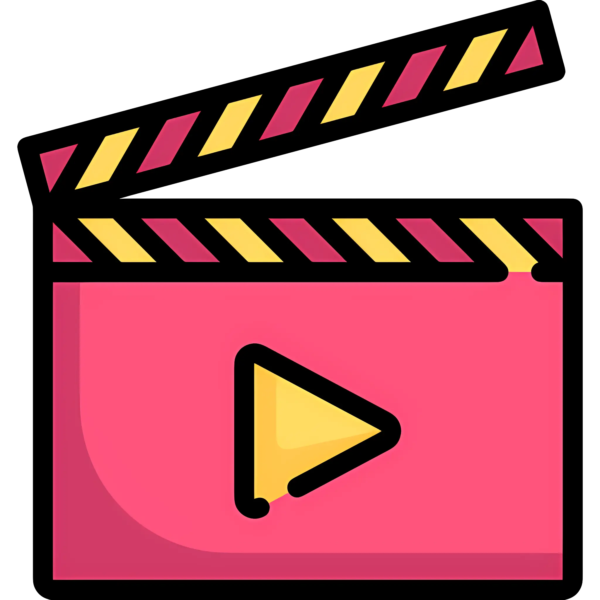 Movie Clapperboard Icon Design