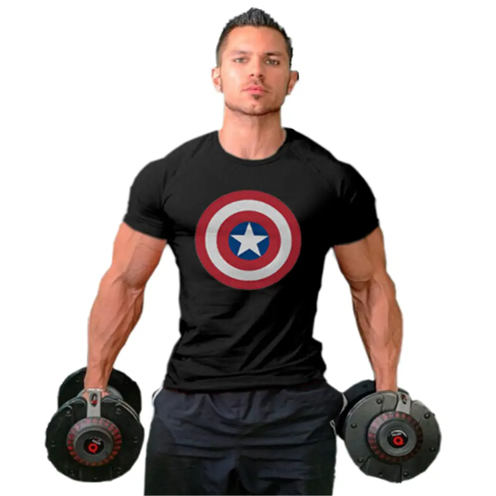 Muscular Man Holding Dumbbells