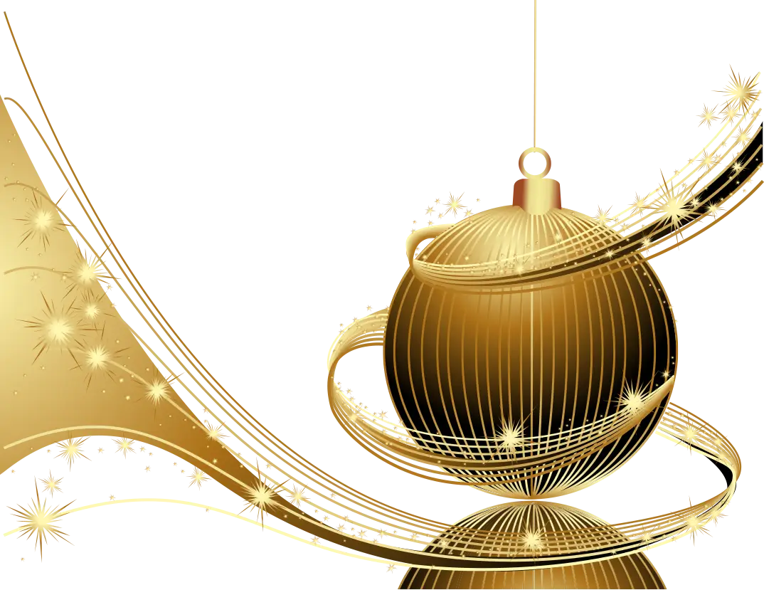Golden Christmas Ornament