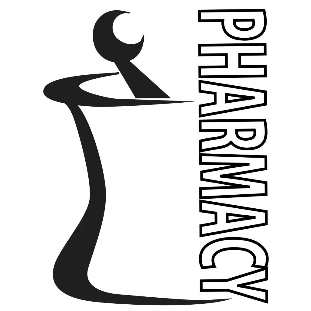 Pharmacy Symbol in Black and White