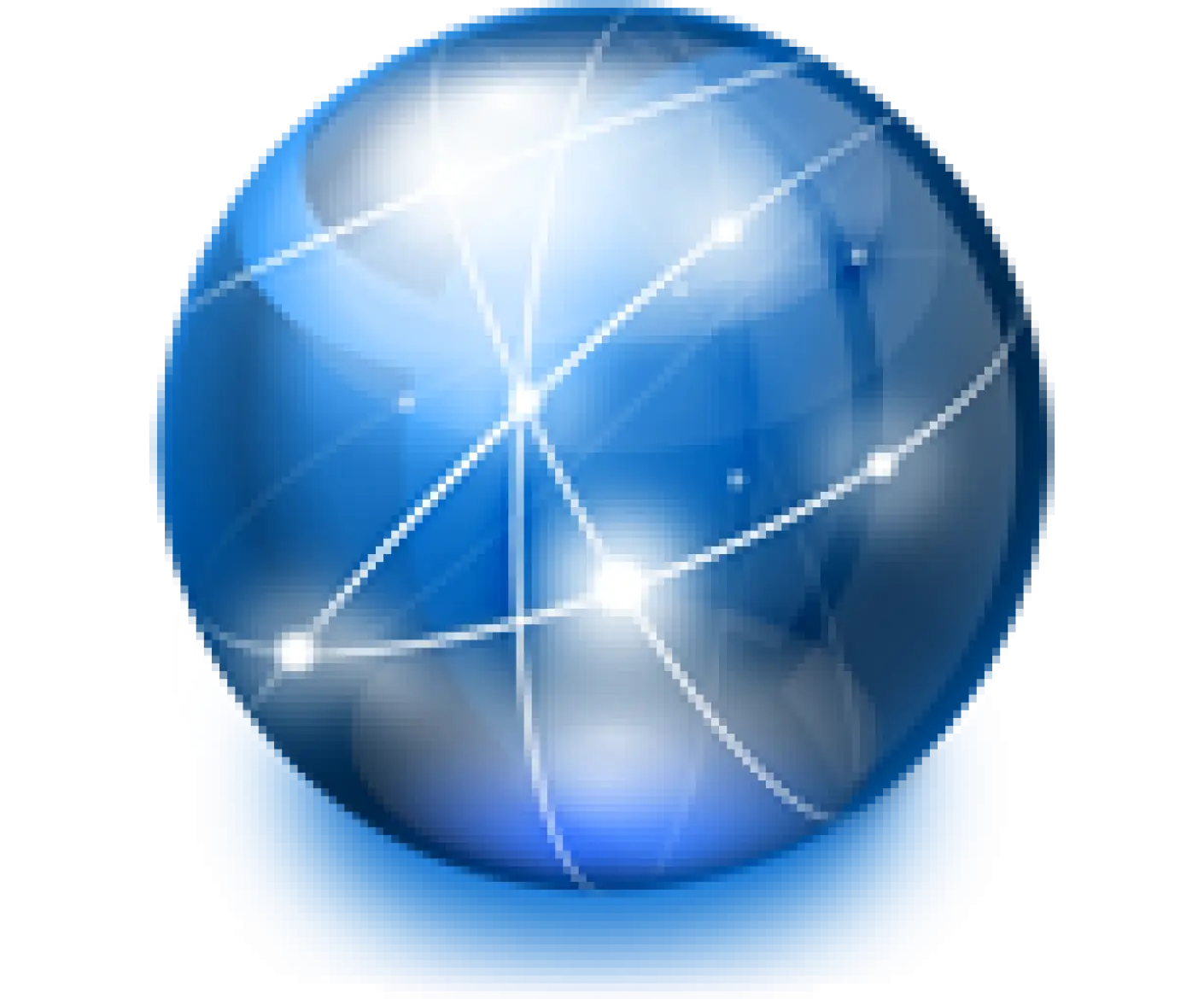 Blue Web Pattern Sphere Design