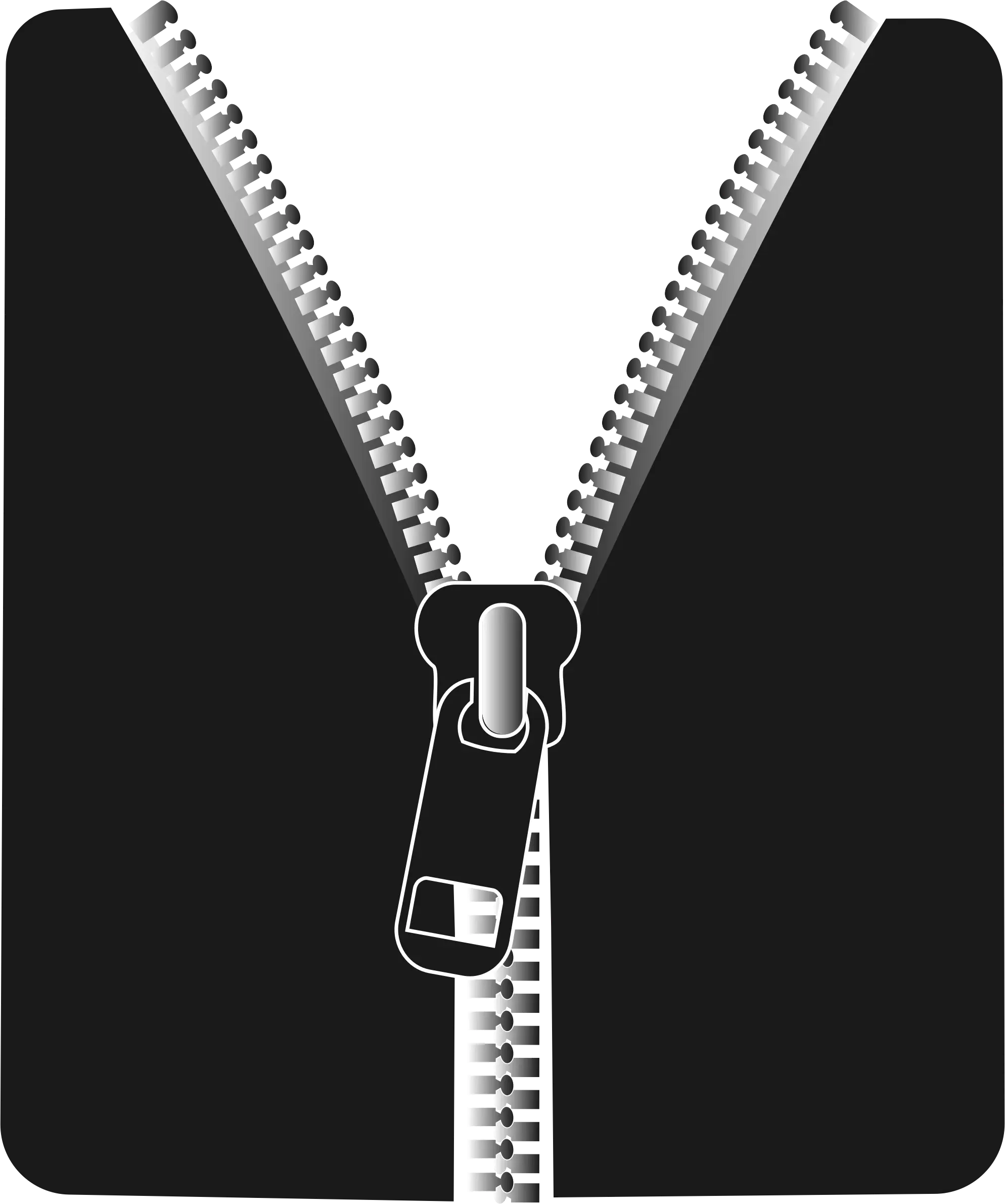 Black Zipper Illustration