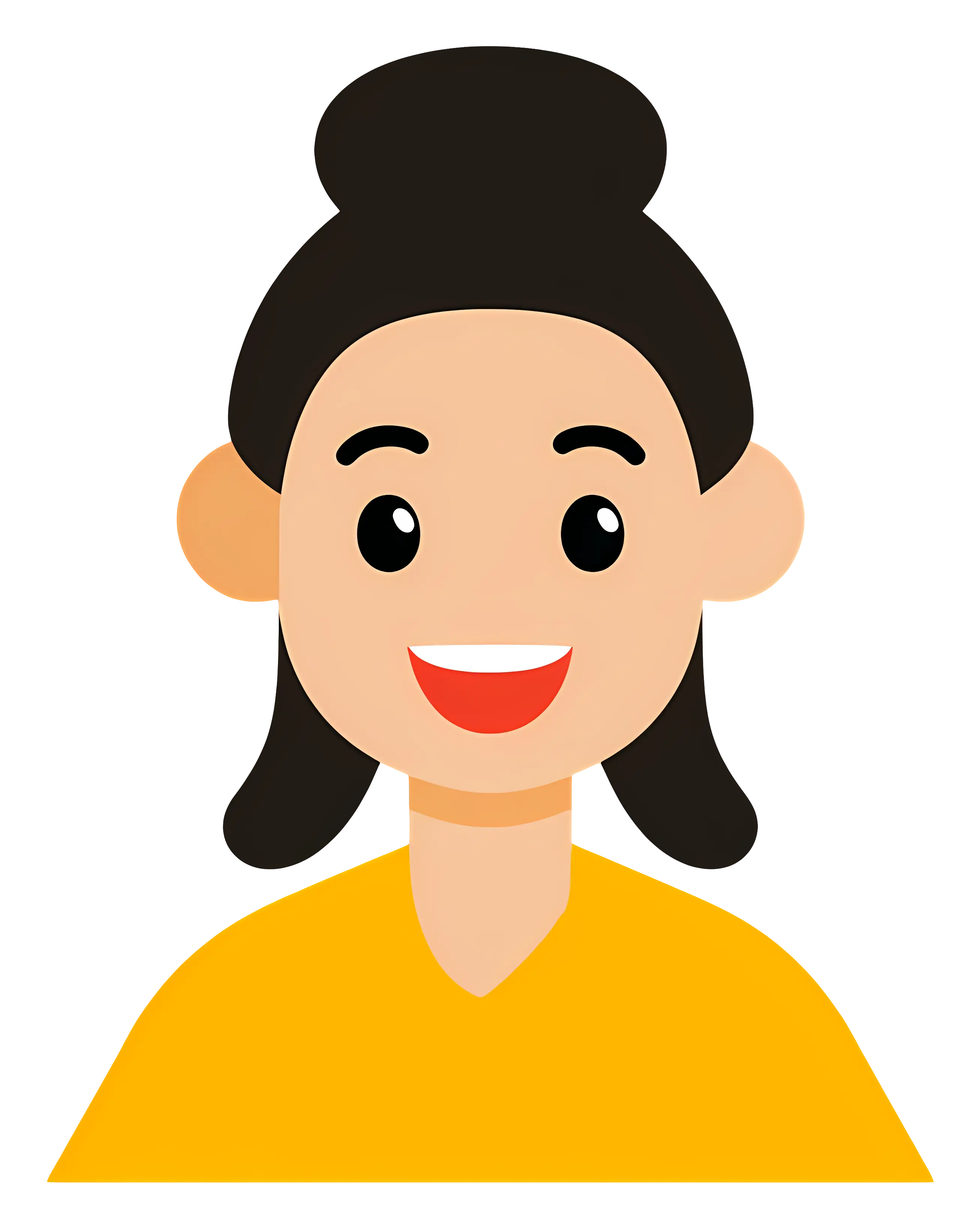 Smiling Cartoon Character