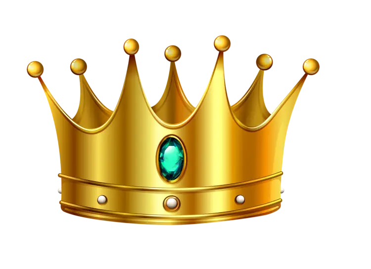 Golden Crown with Gemstone