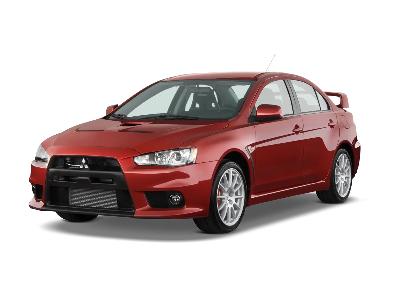 Modern Red Sedan Car