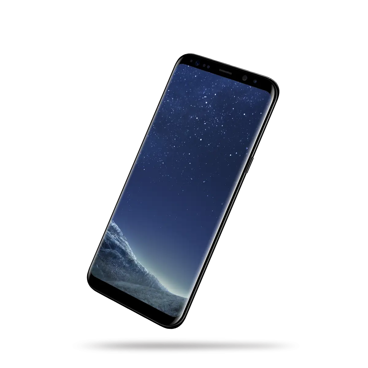 Modern Smartphone with Starry Screen