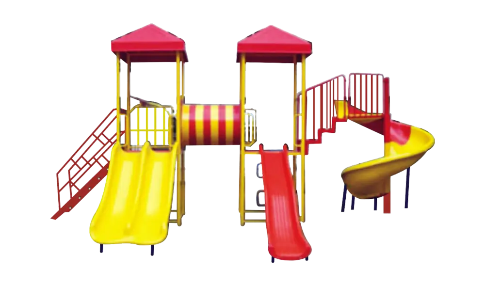 Colorful Children&#039;s Playground Slides