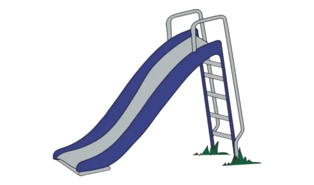 Blue Playground Slide