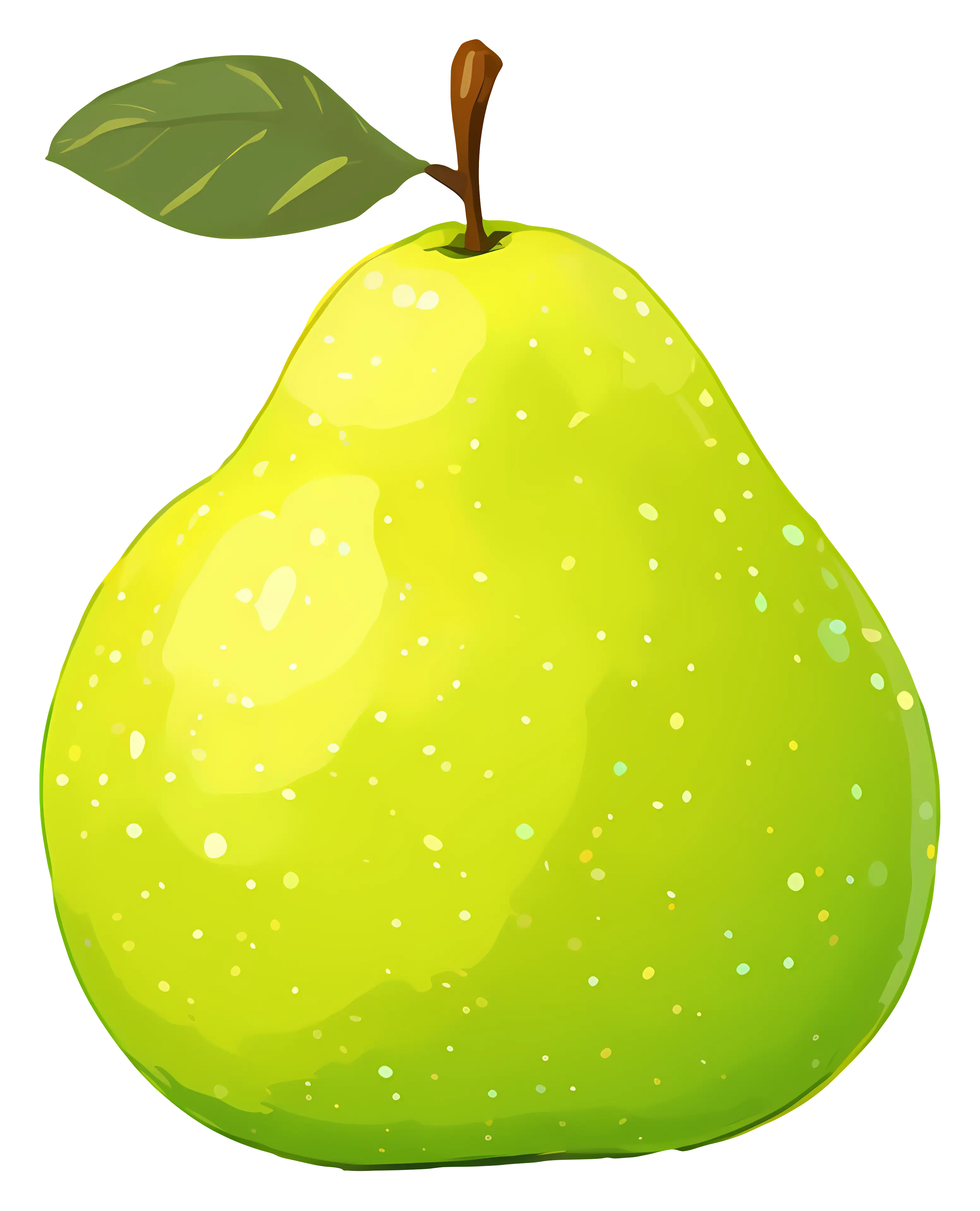 Yellow Pear Illustration