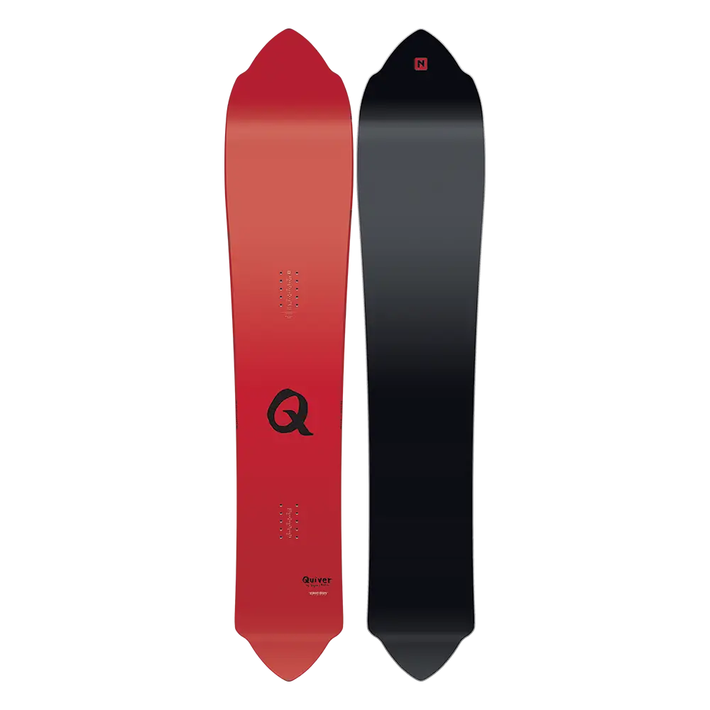 Red and Black Snowboard Equipment