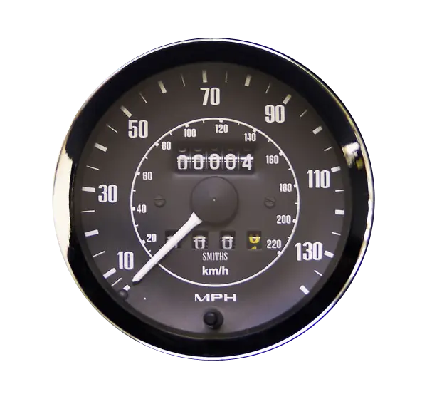 Black Speedometer Dial Illustration