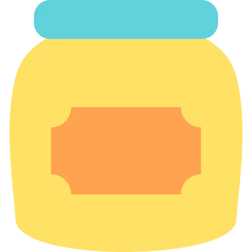 Yellow Storage Jar with Lid