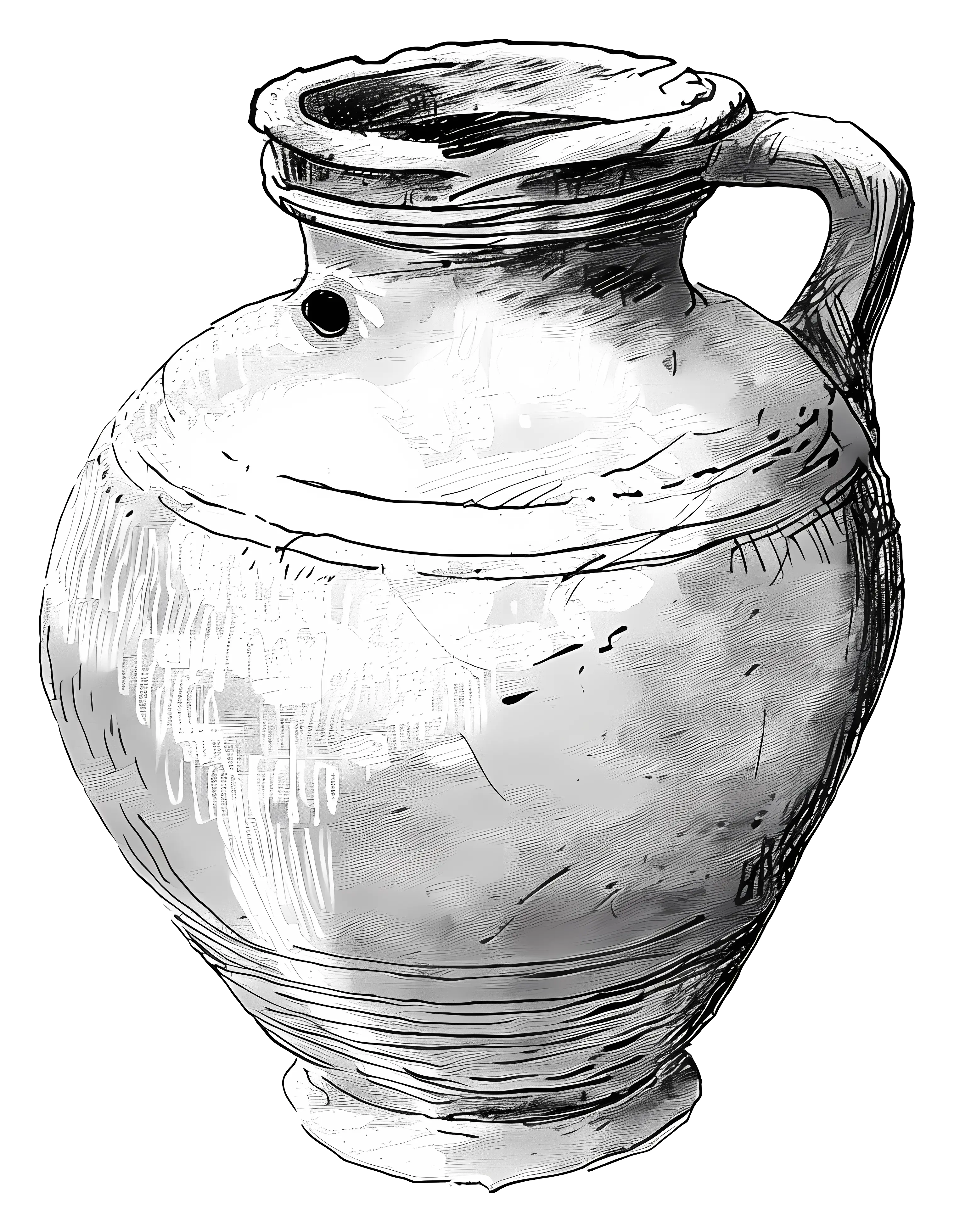 Antique Clay Jug
