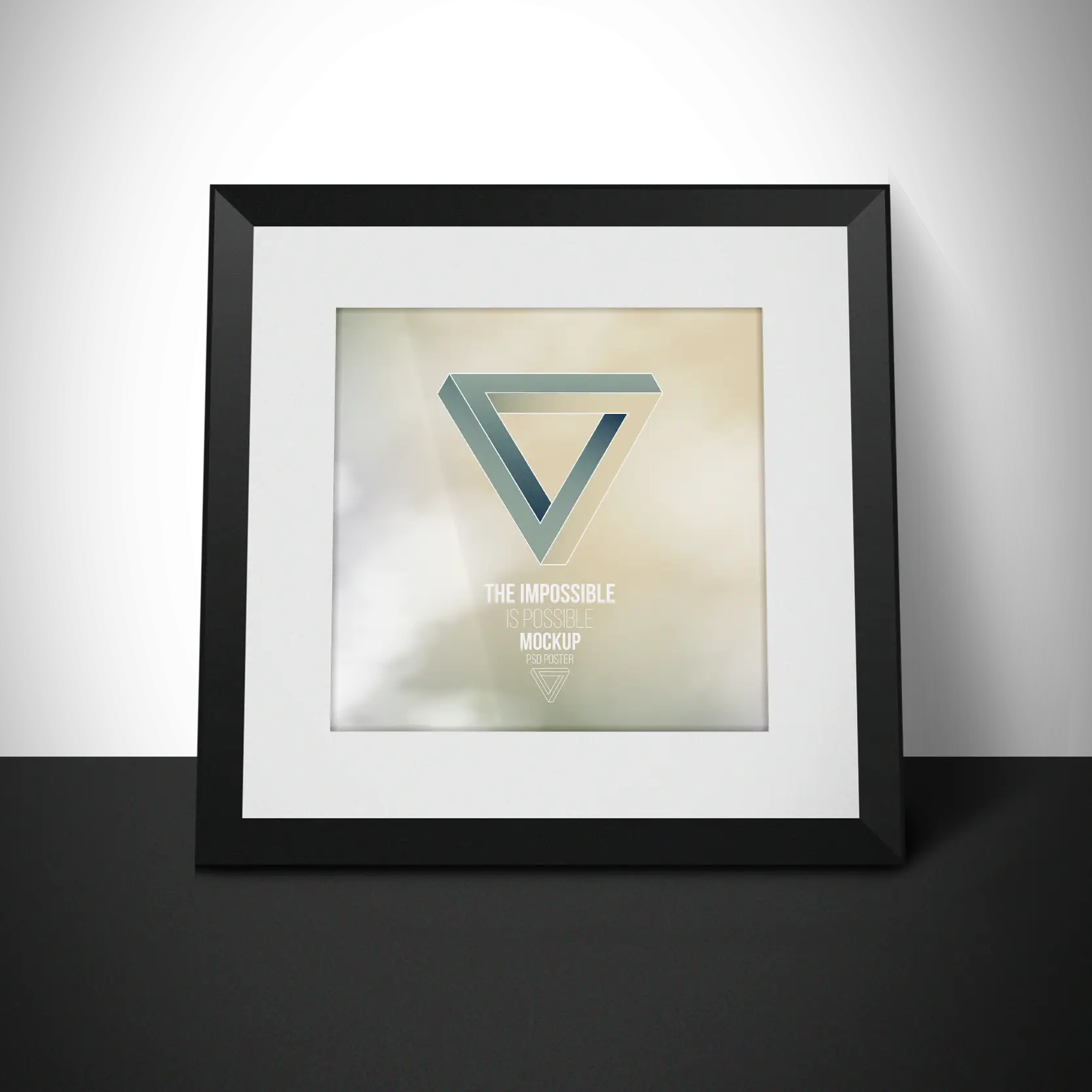 Framed Geometric Artwork