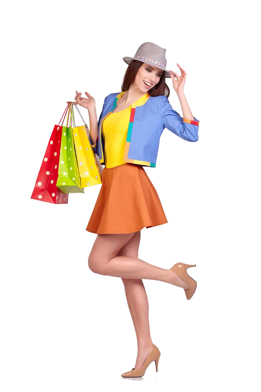 Woman Shopping with Bags
