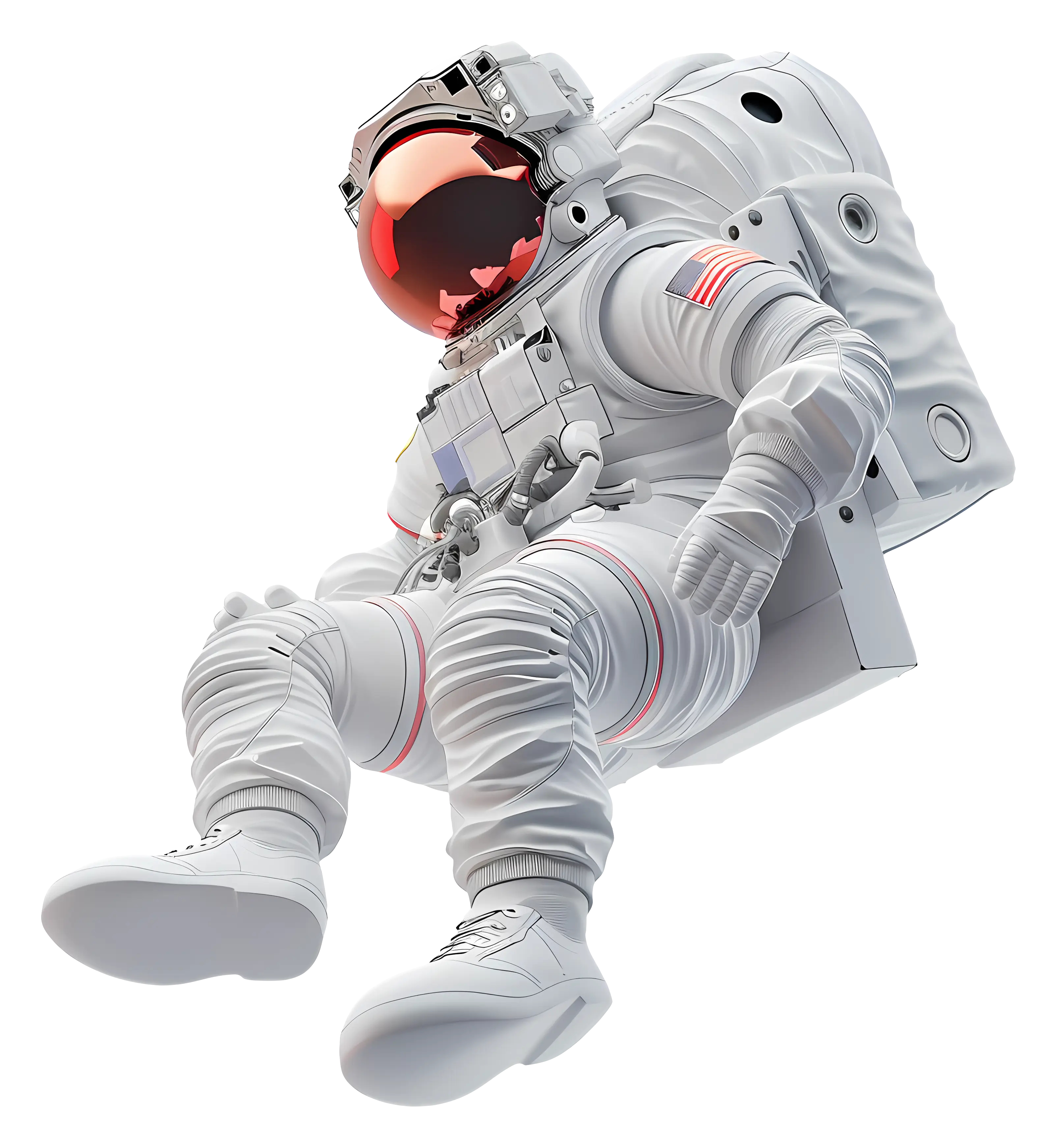 Astronaut Suit Illustration for Space Exploration Concept