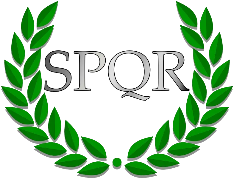 Green SPQR Laurel Wreath Logo