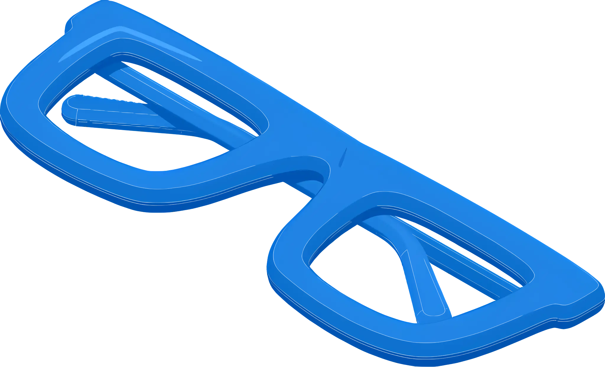 Blue Stylish Glasses