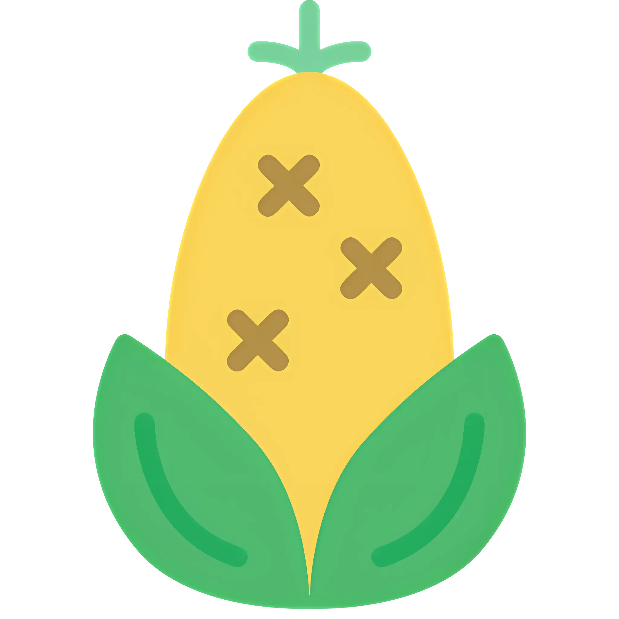 Cartoon Corn Icon Illustration