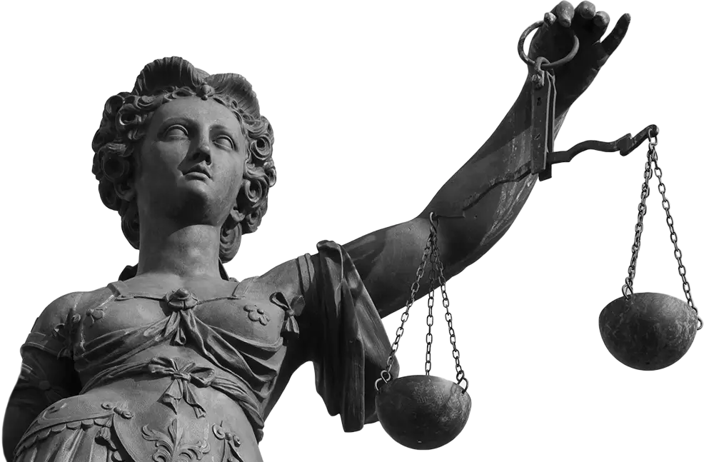 Lady Justice Statue with Weighing Scales
