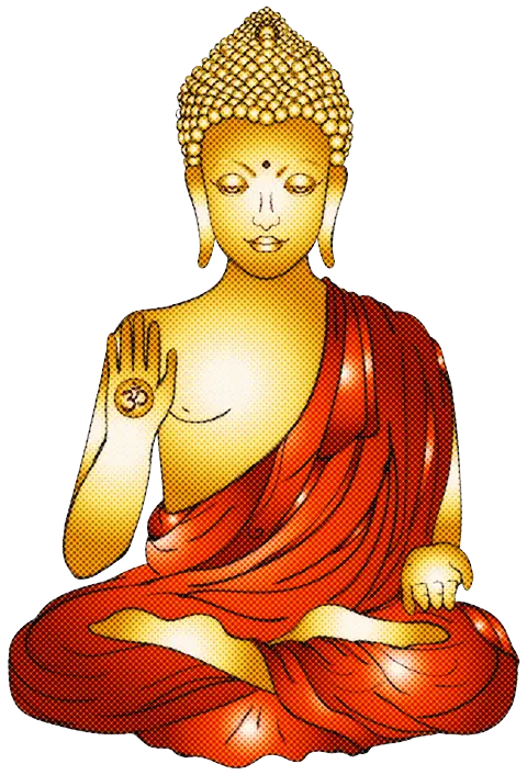 Golden Buddha Statue in Meditation Pose