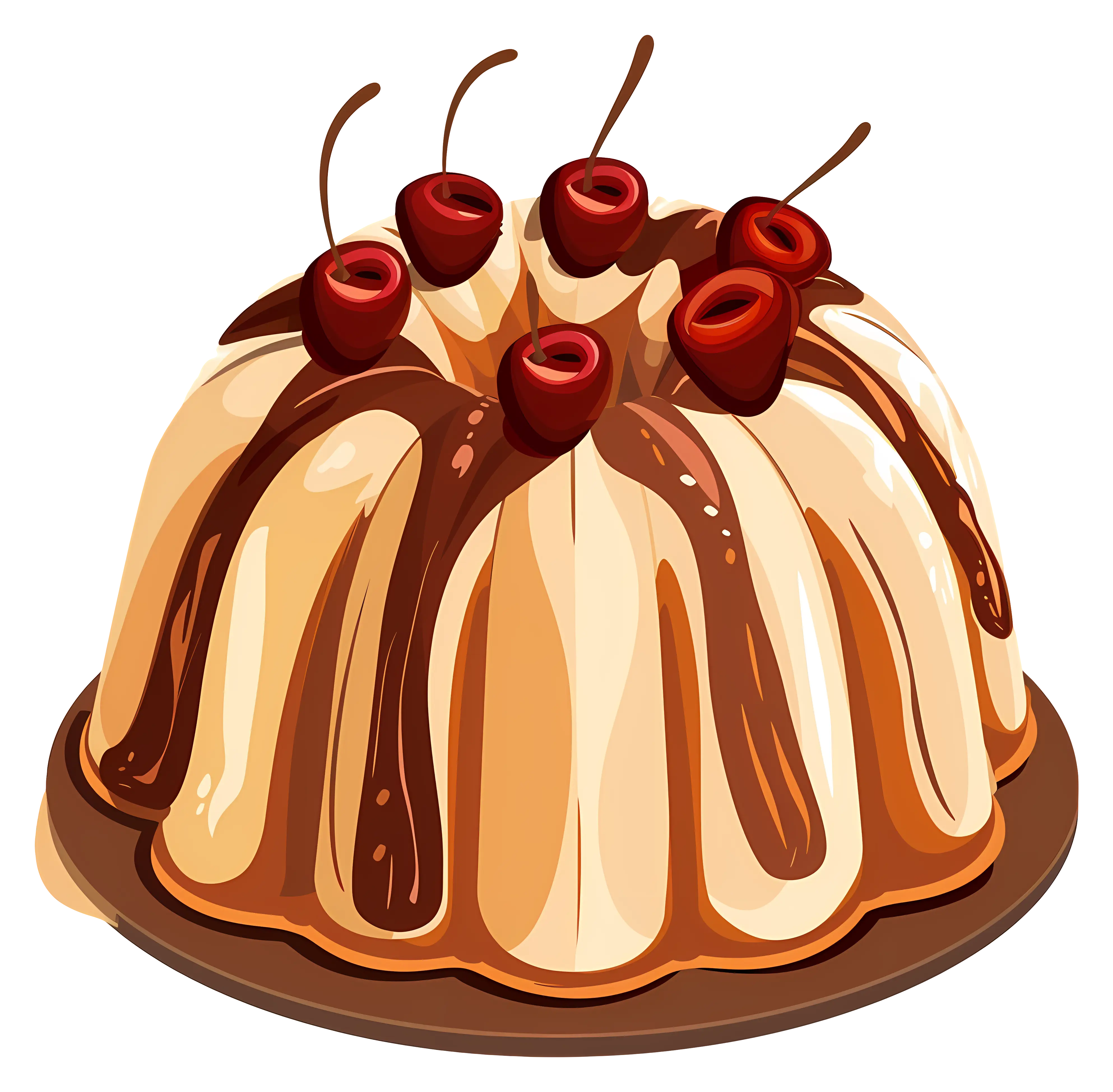 Delicious Bundt Cake with Cherries
