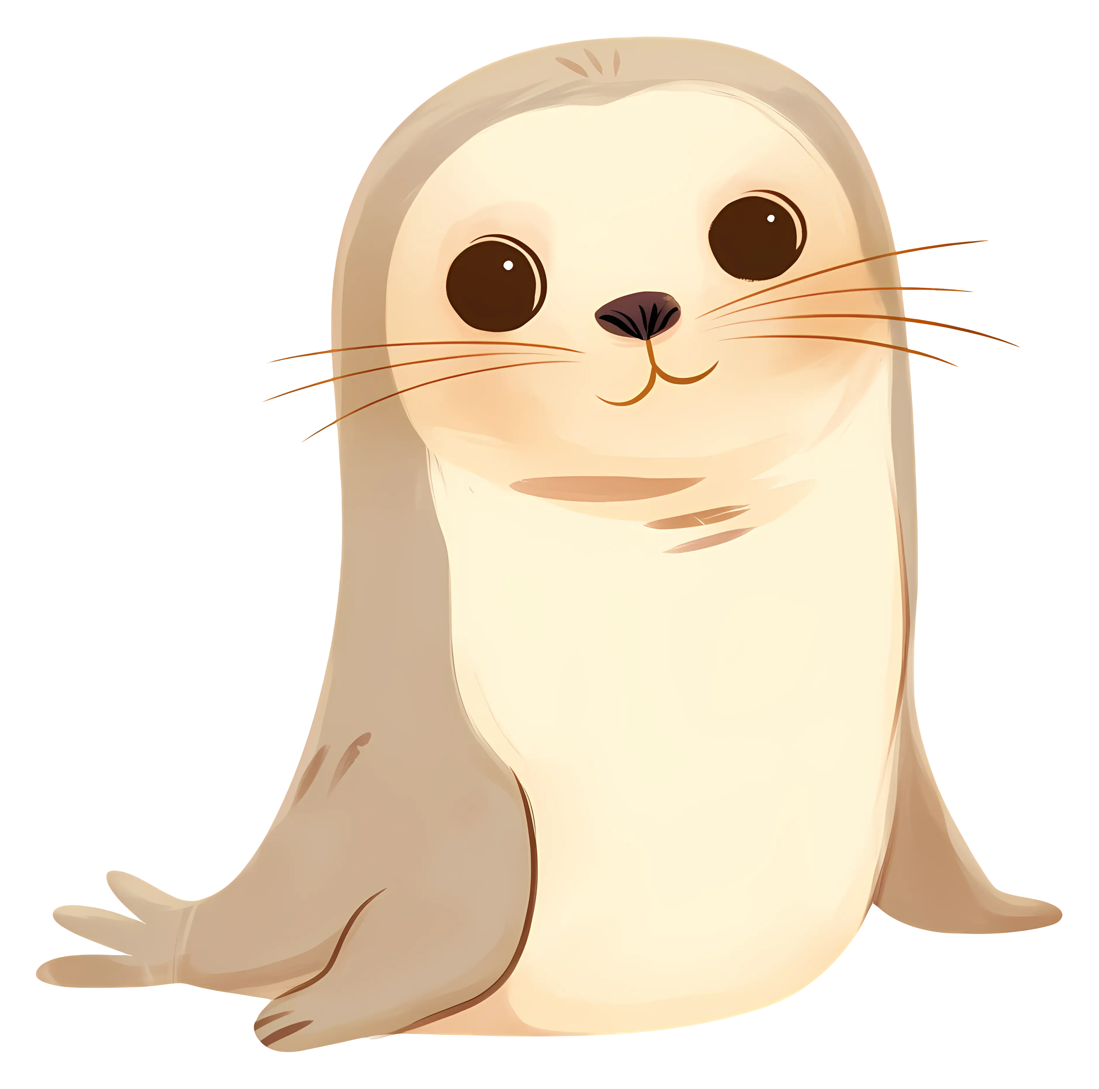 Adorable Cartoon Seal