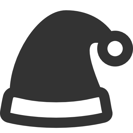 Black Santa Hat for Christmas