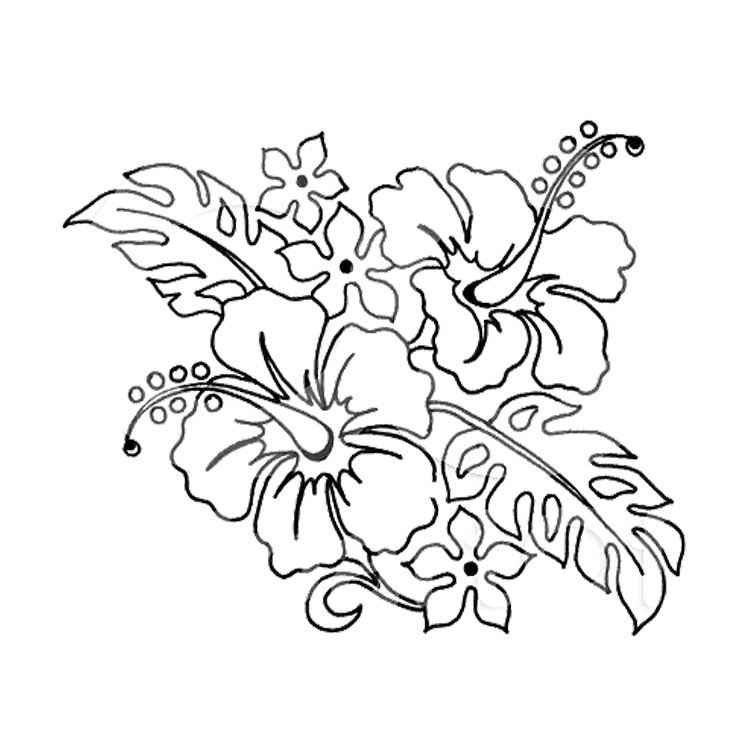 Intricate Hibiscus Floral Design