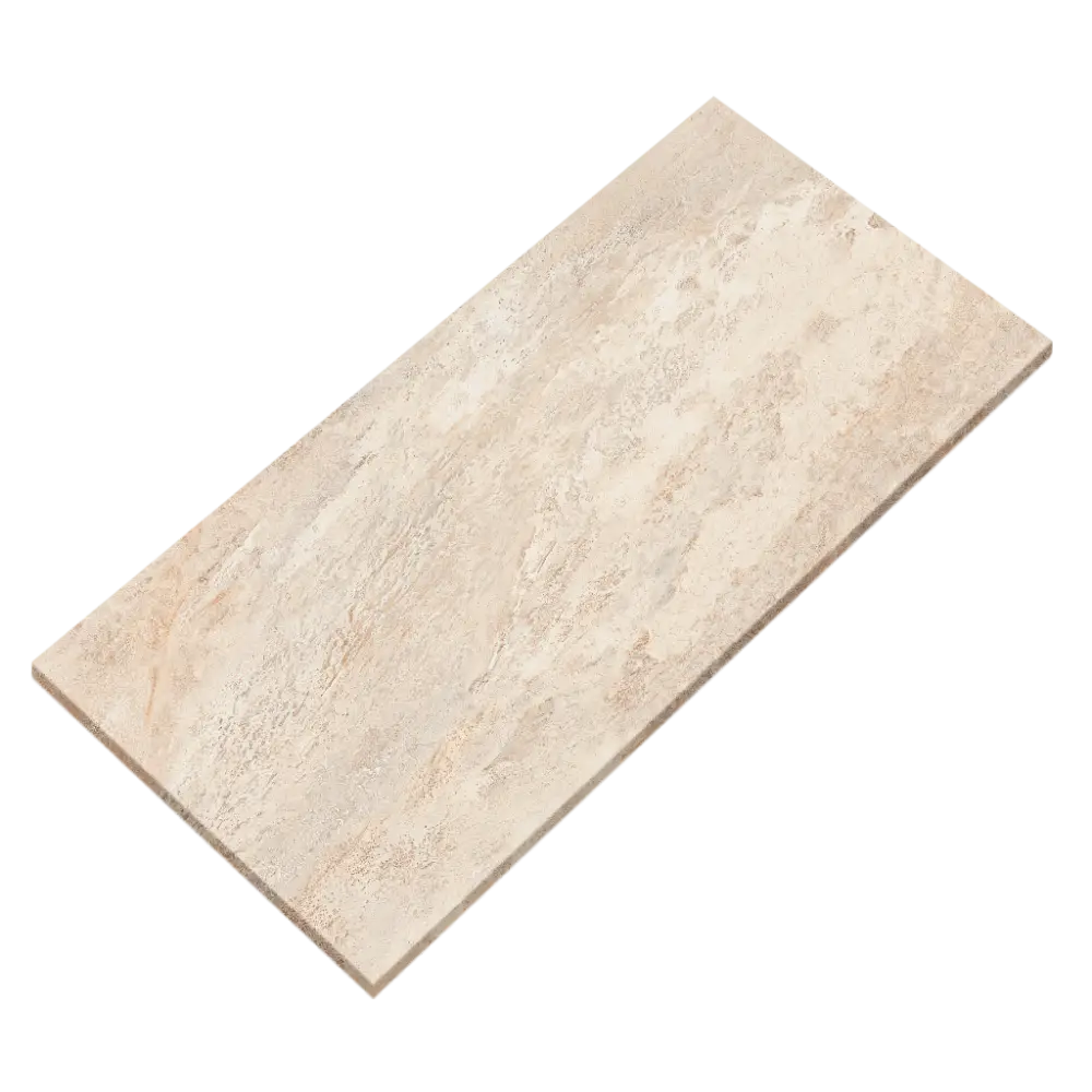 Light Beige Ceramic Tile Piece for Interiors