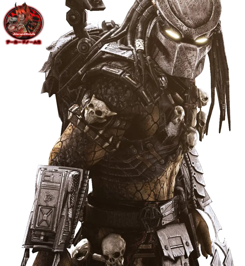 Predator Alien Hunter with Glowing Eyes