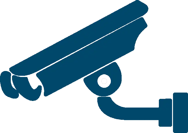 Blue Security Camera Icon