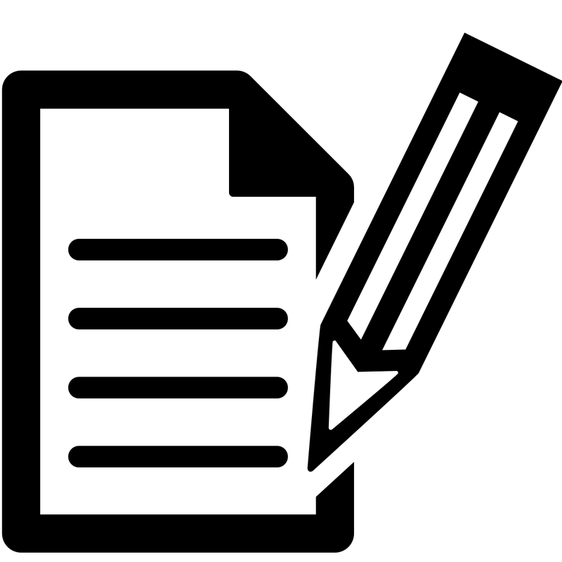 Document and Pencil Icon