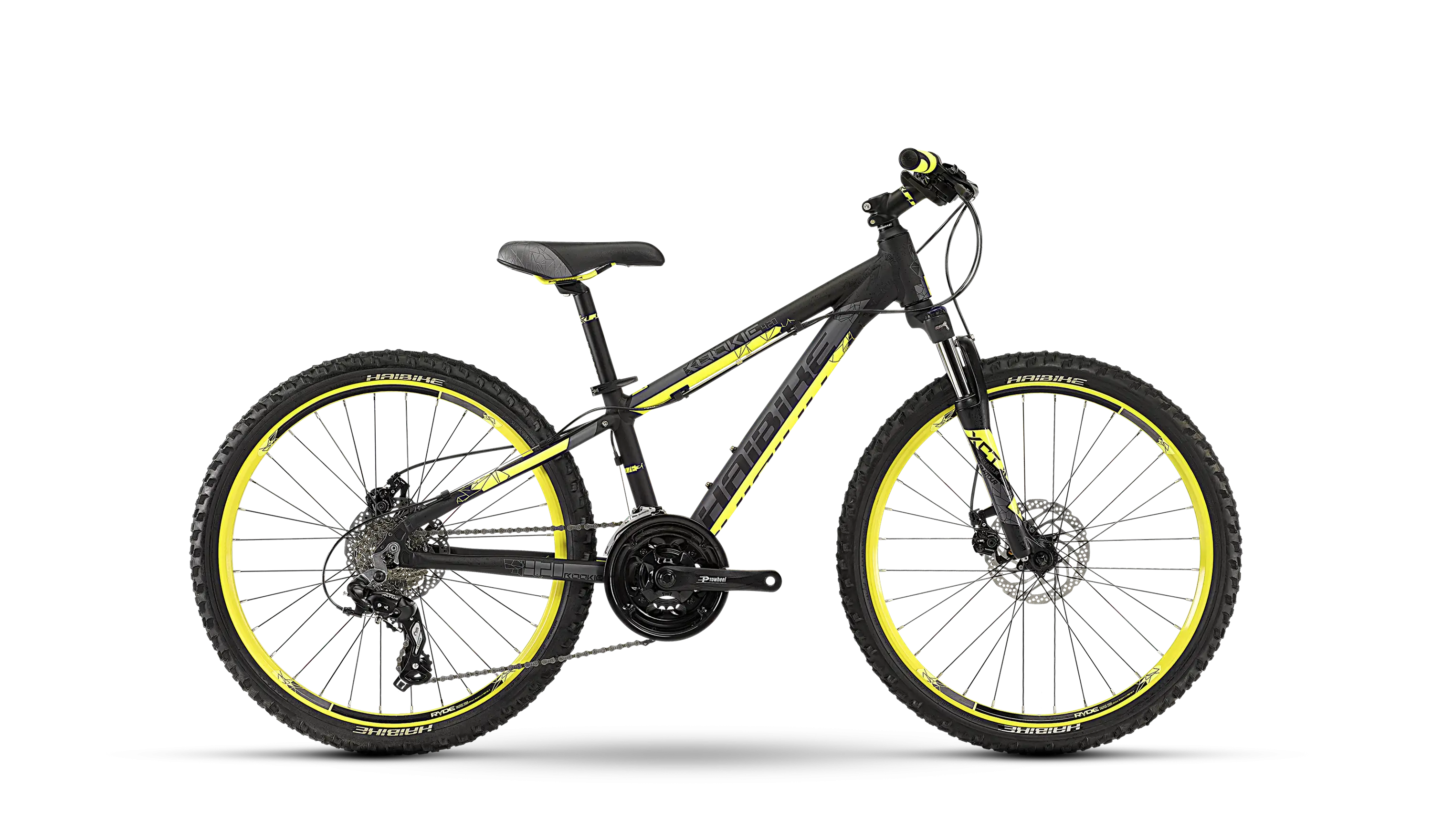 Black and Yellow Mountain Bike