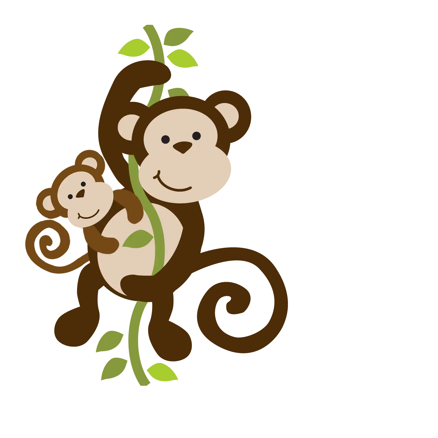 Cute Monkeys on Vine