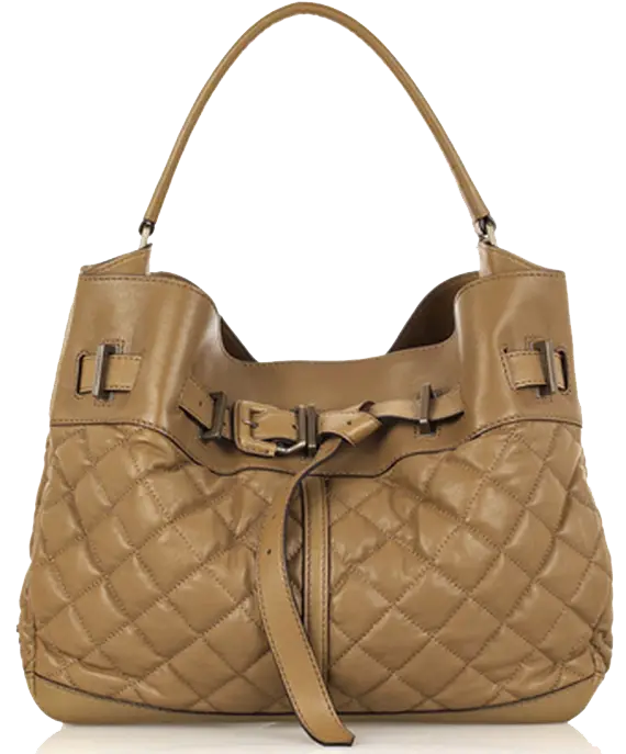 Tan Quilted Fashion Handbag for Modern Style