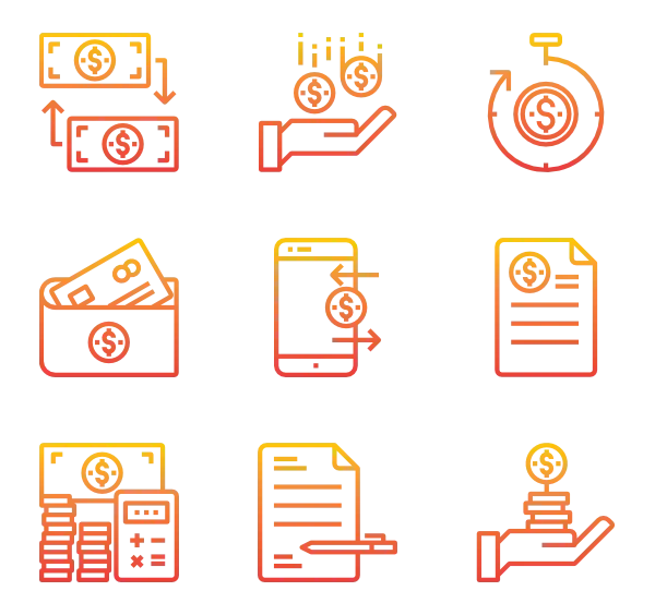 Finance and Money Transaction Icons