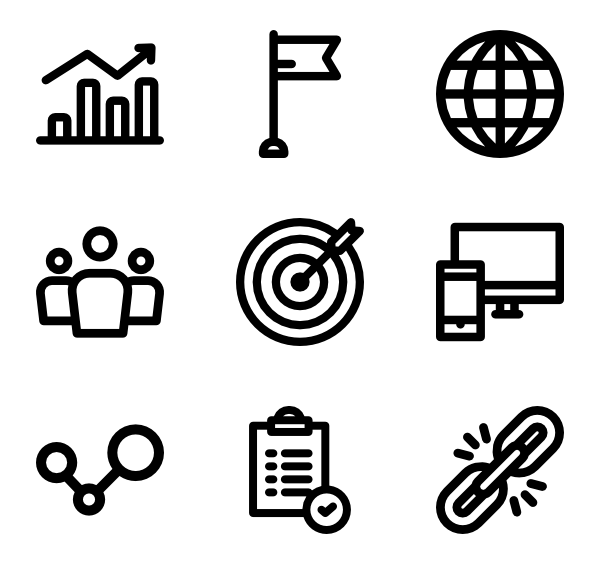 Business Icons Set for Corporate Use