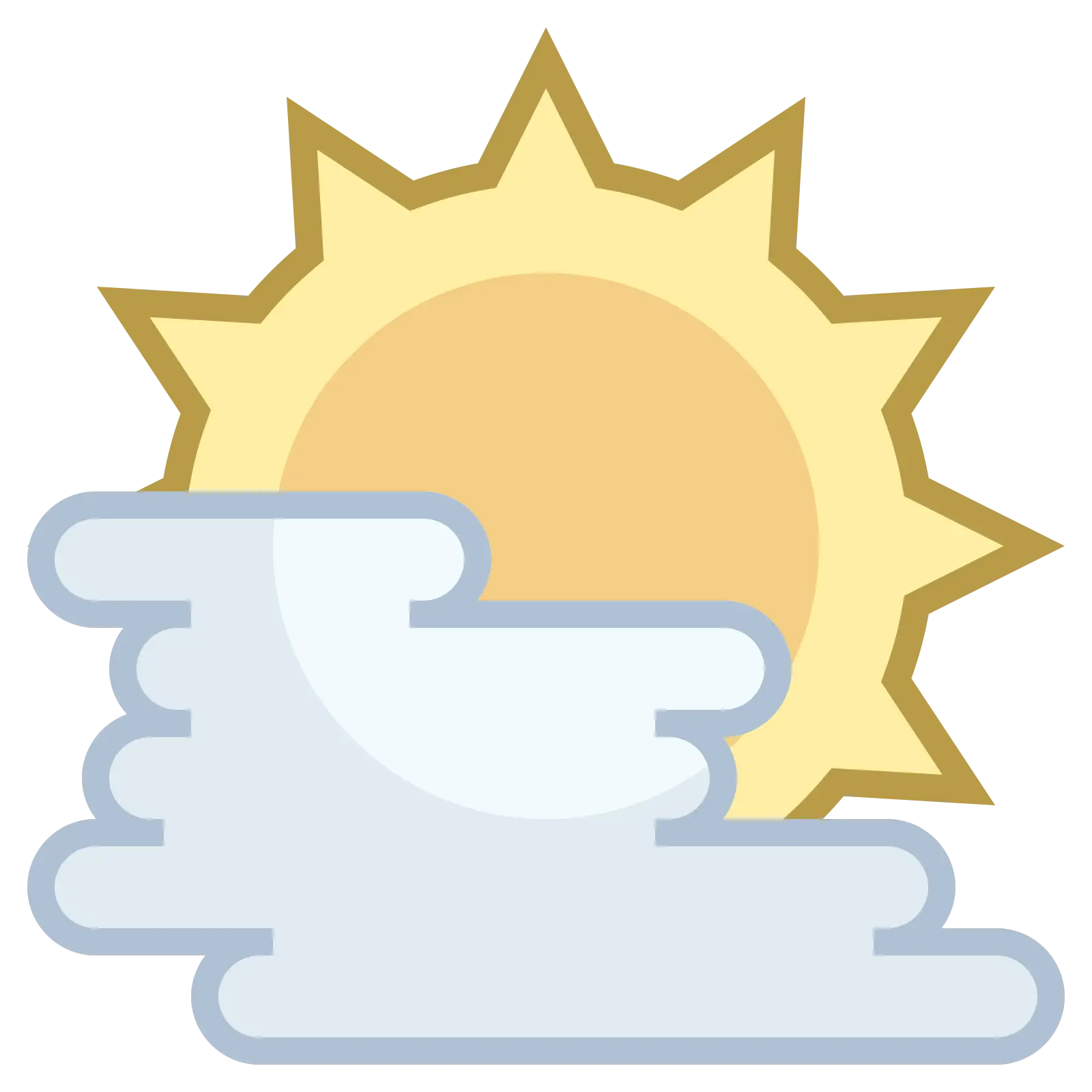 Sunny and Cloudy Weather Icon